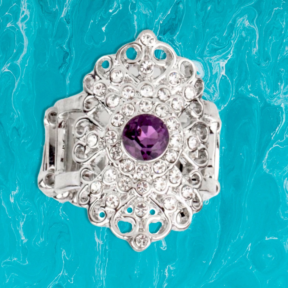 Paparazzi Dining with Royalty Ring in Purple